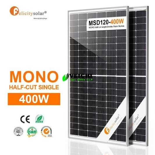 Half-Cut 400W Off Grid Solar Panels Pv Module Manufacturer